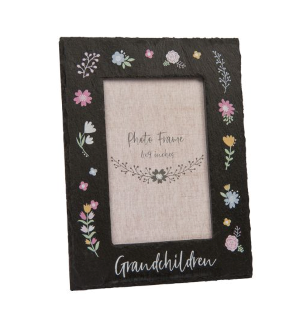 Grandchildren Floral Frame