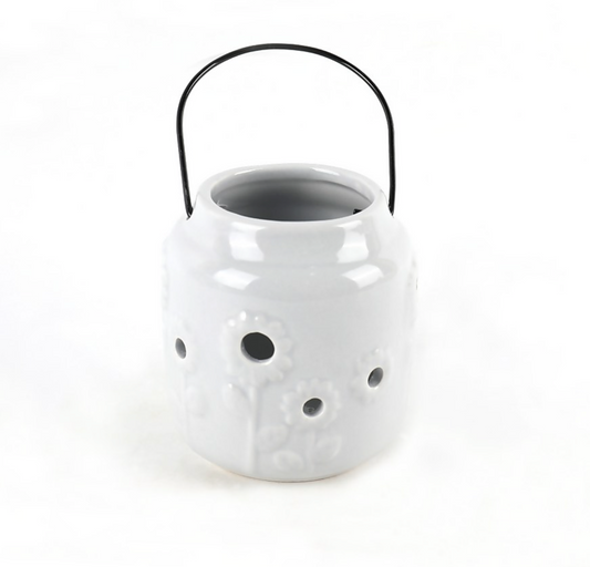 Ceramic Lantern - Grey