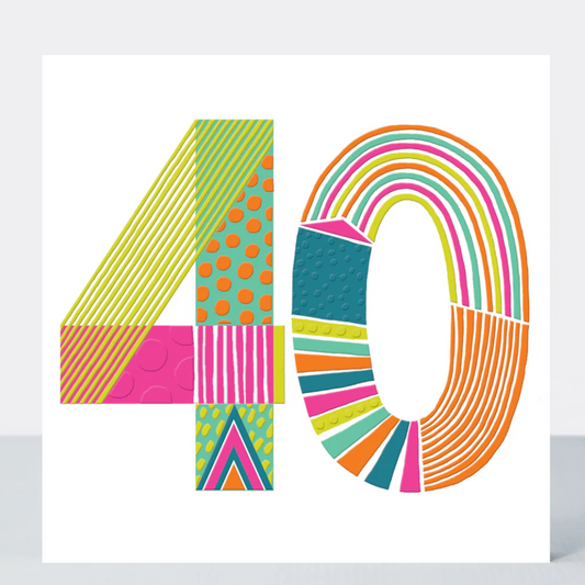 Pop 40 Birthday Card