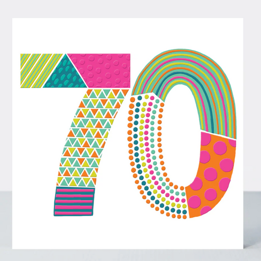 Pop 70 Birthday Card