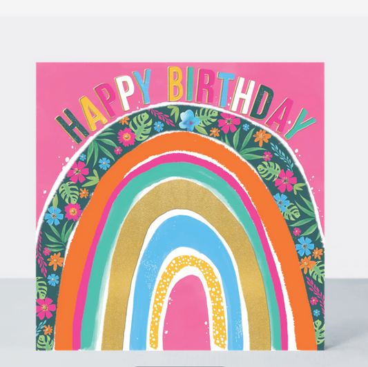 Happy Birthday Rainbow Card