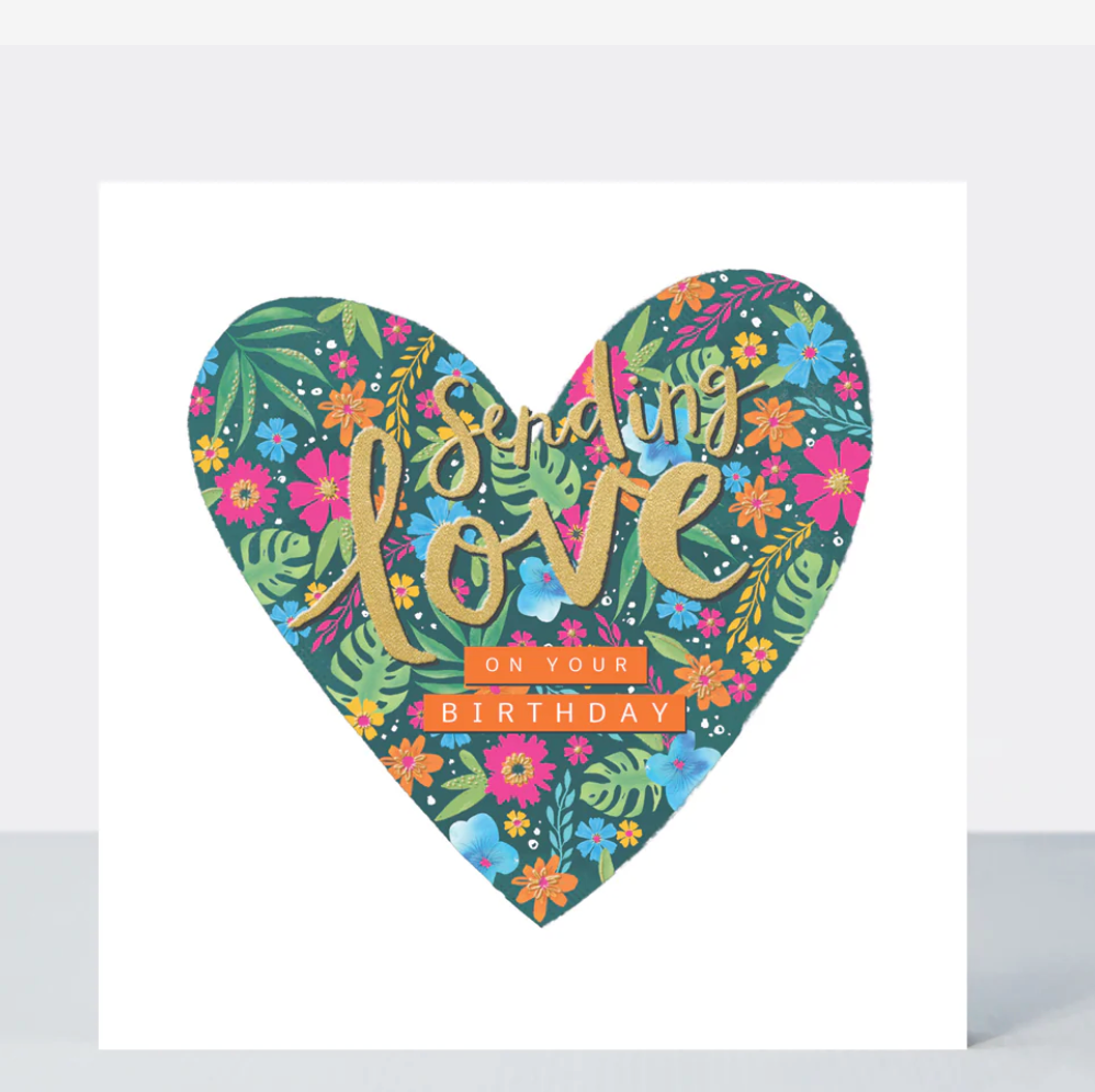 Sending Love on your Birthday Floral Card