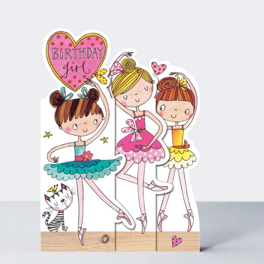 Birthday Girl Ballerinas Card