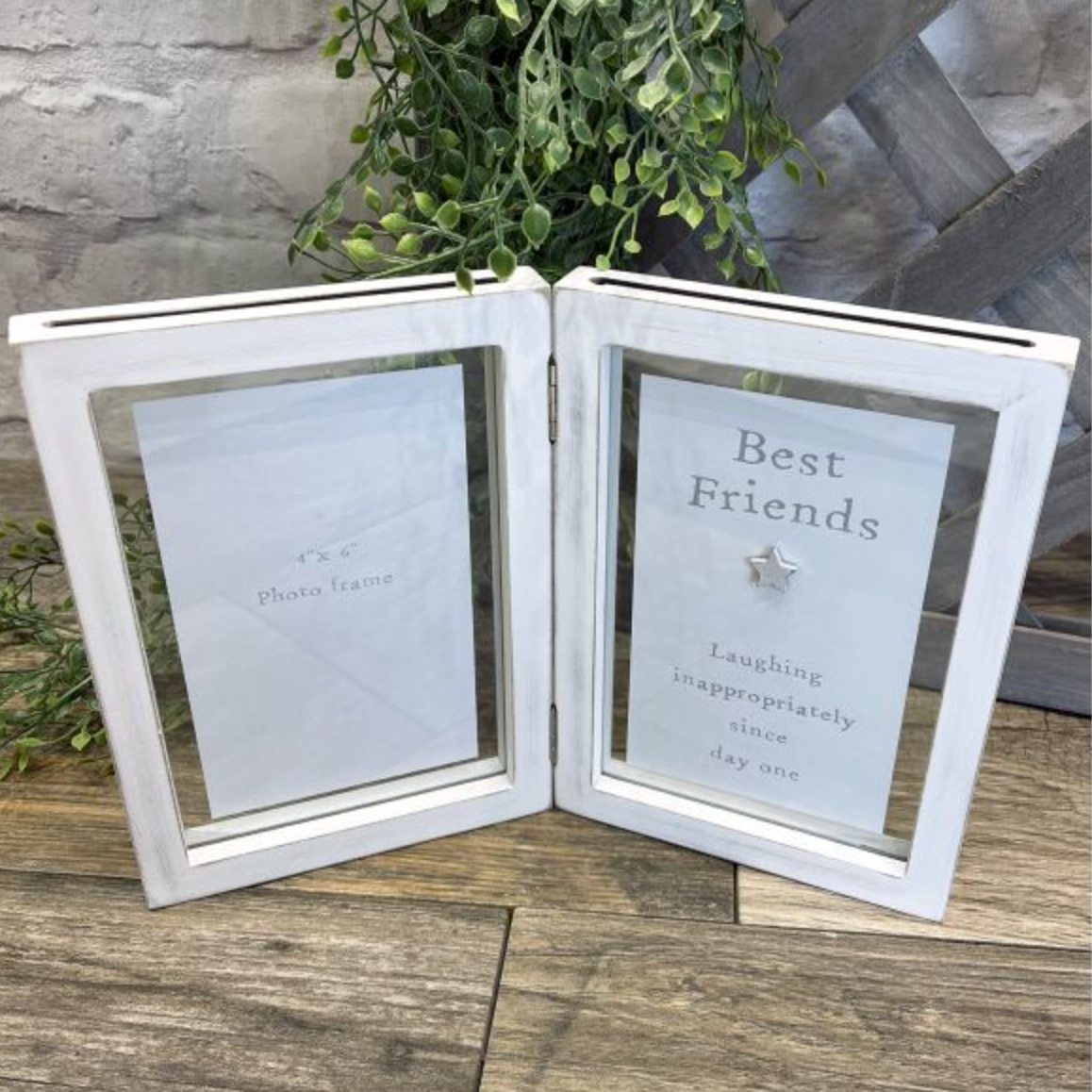 Best Friends Double Frame With 3D Star