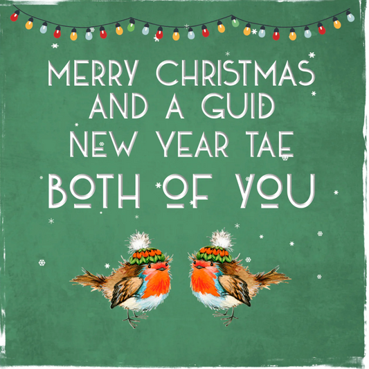 Merry Christmas Tae Both Of You Card
