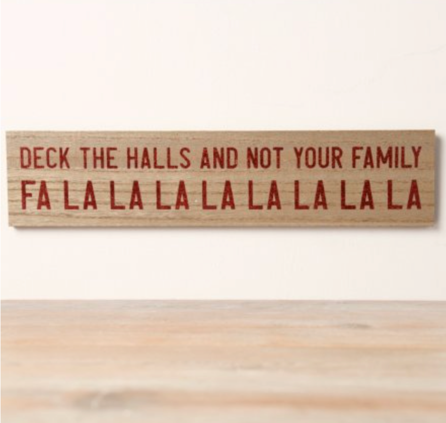 Deck the Halls Wooden Sign