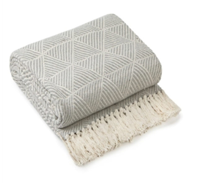 Silver Zahra Design Throw