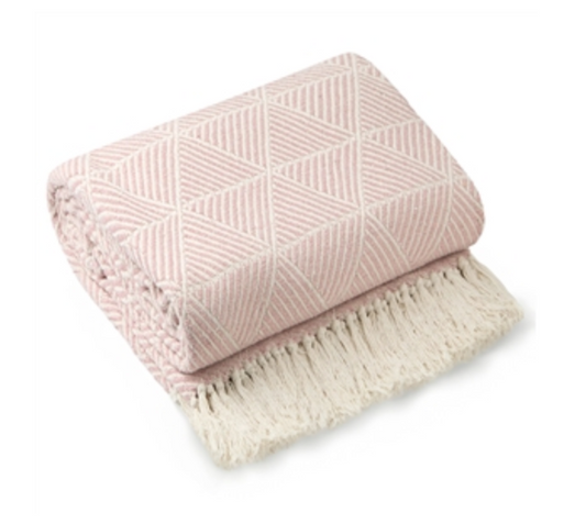 Pink Blush Zahra Design Throw