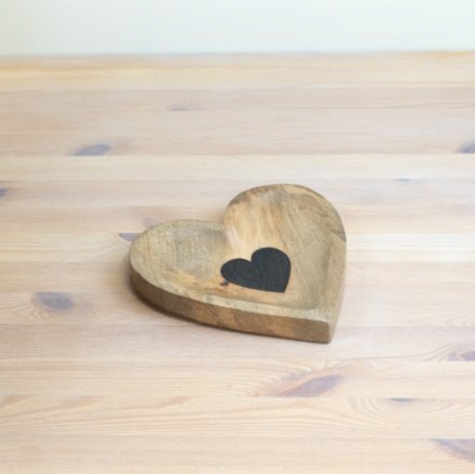 Medium Wooden Heart Tray