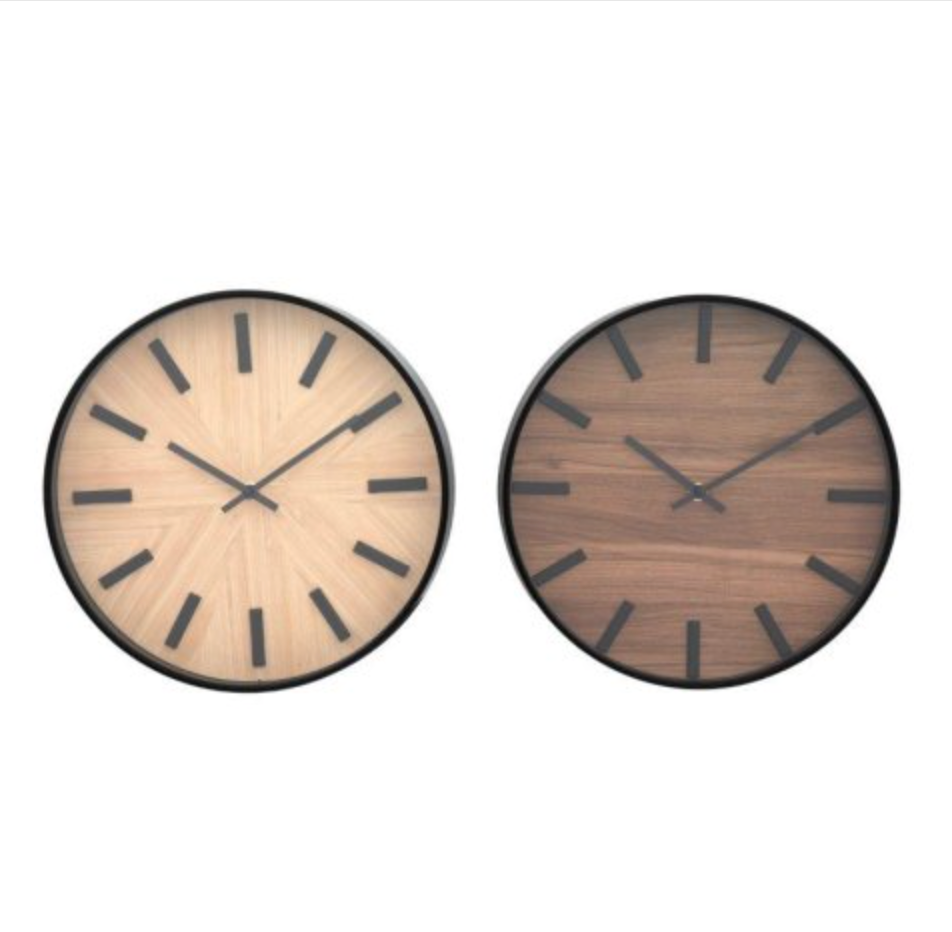 Black Wooden Face Clock