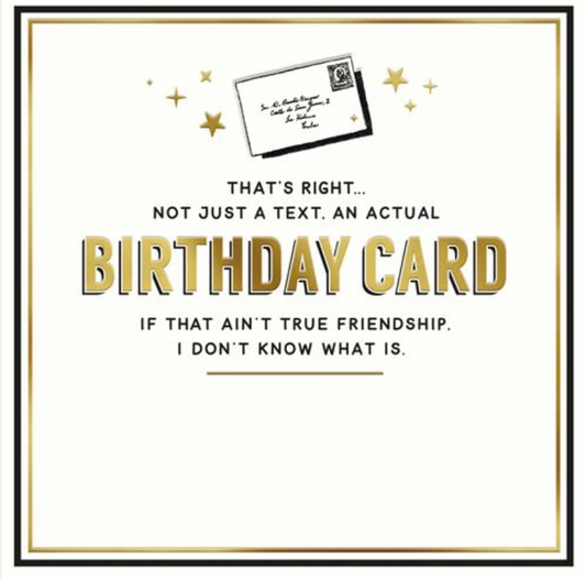 Actual Birthday Card Greetings Card