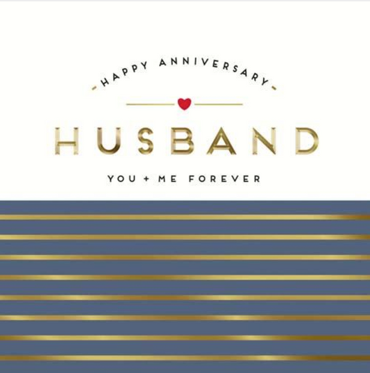 Husband You + Me Forever Greetings Card