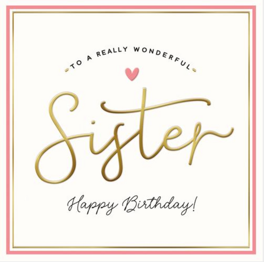 Really Wonderful Sister Greetings Card