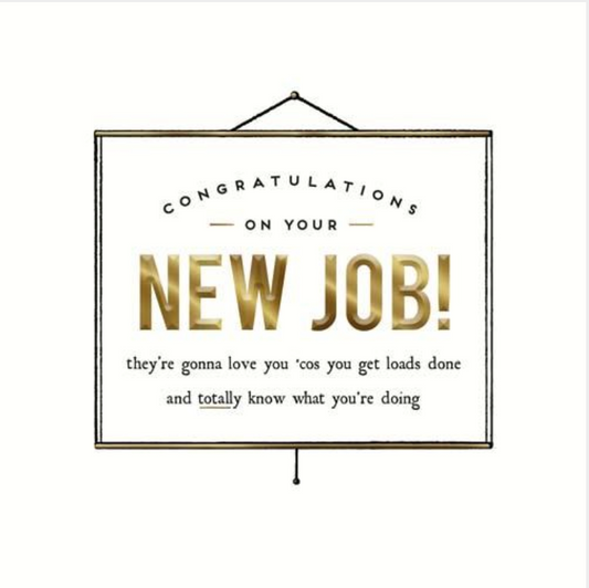 Congratulations On Your New Job! Greetings Card