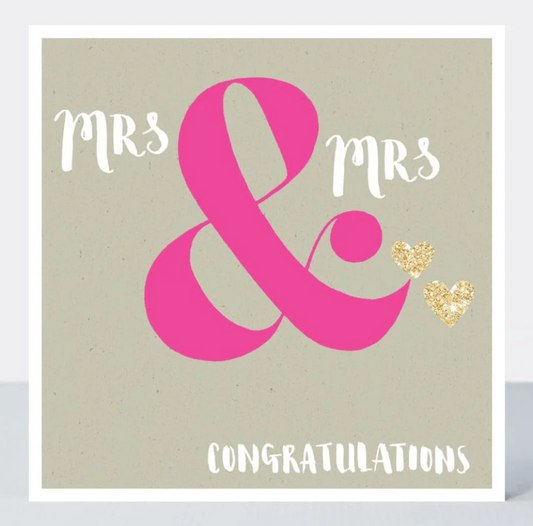 Mrs & Mrs Congratulations Card