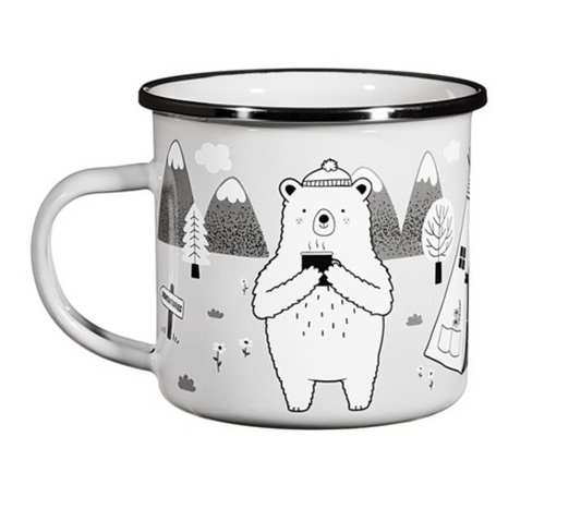 Bear Adventure Enamel Mug