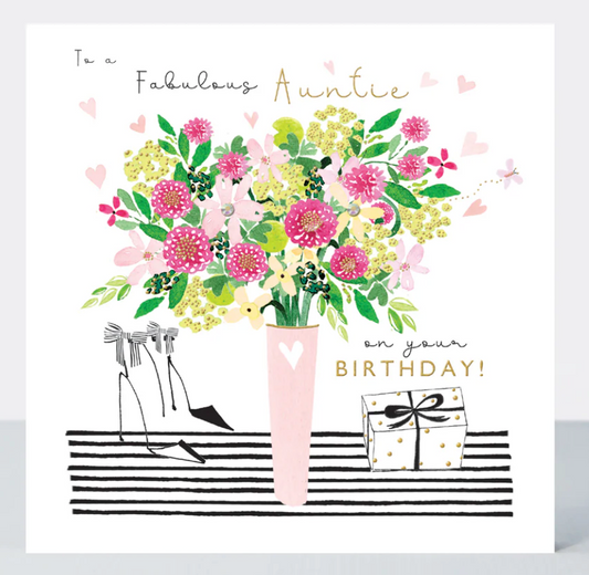 Fabulous Auntie Birthday Card