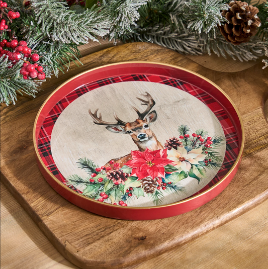 Highland Stag Christmas Tray