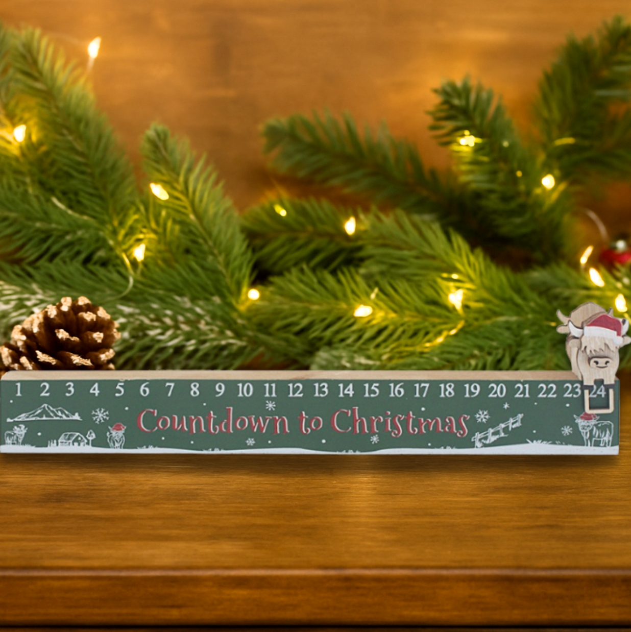 Christmas Highland Cow Countdown