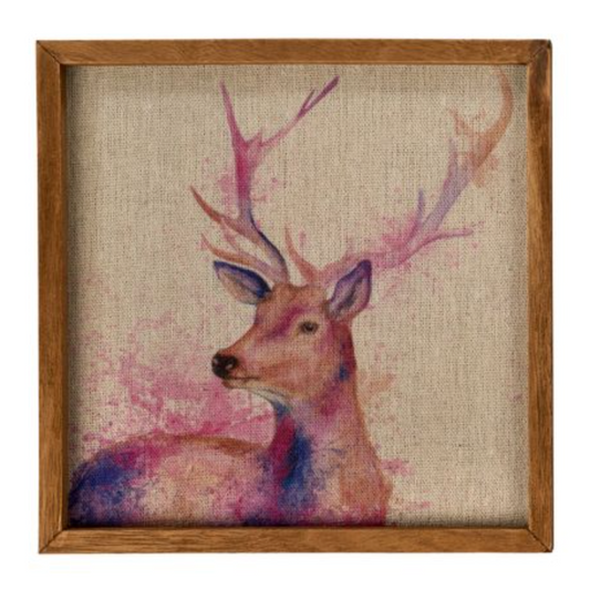 Stag Framed Plaque