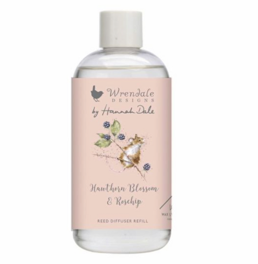 Hawthorn Blossom & Rosehip - Hedgerow Reed Diffuser Refill - Wrendale Designs