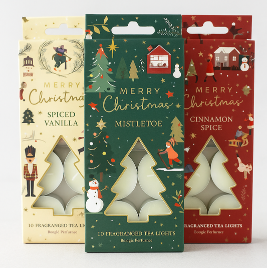 Christmas Scene Scented Tealights (Pack of 10)