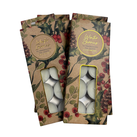 Winter Berries Fragranced Tealights (Pack of 10)