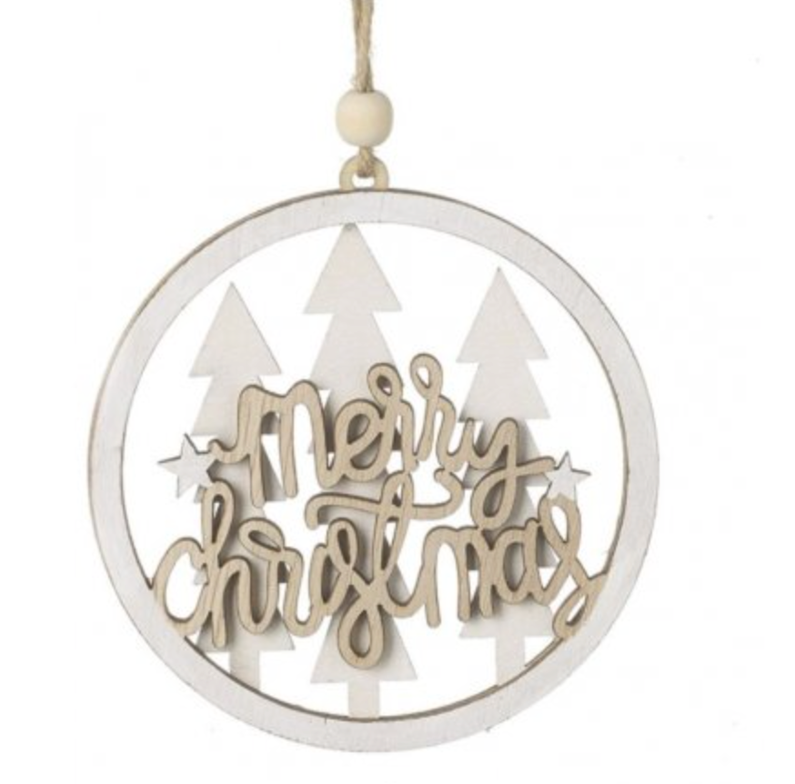 Merry Christmas Cut Out Hanging Decoration