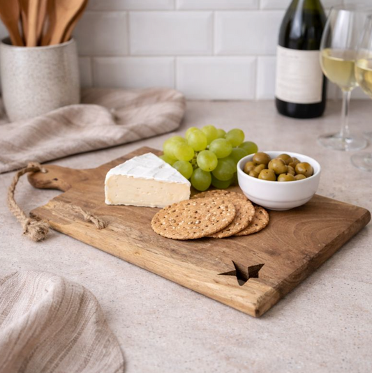 Wooden Star Chopping Board, 49cm