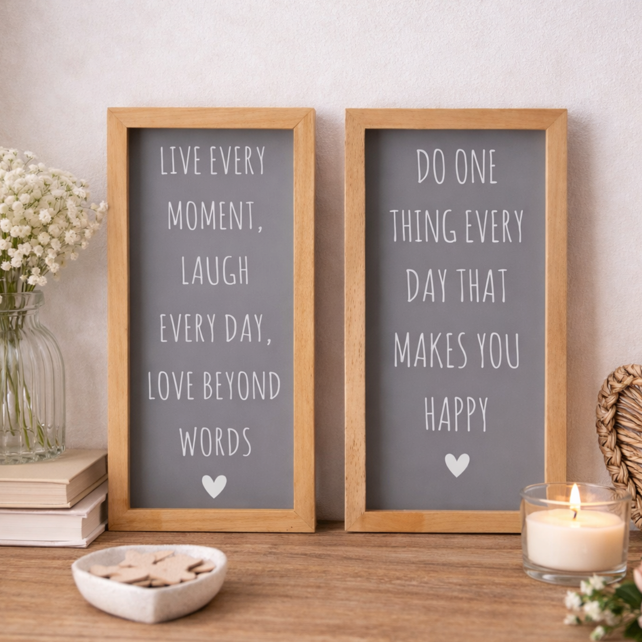 Live Every Moment, Wooden Framed Quote