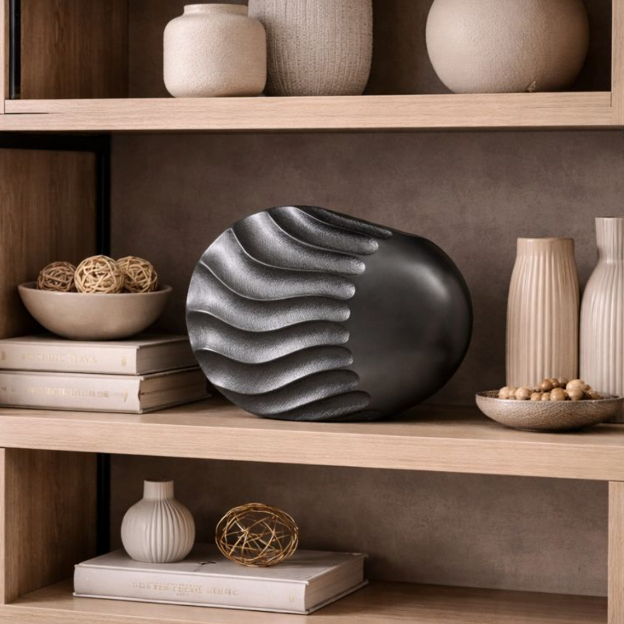 Pearl Drift Wave Vase