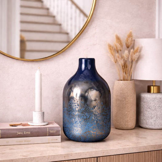 Nocturne Tide Glass Bud Vase