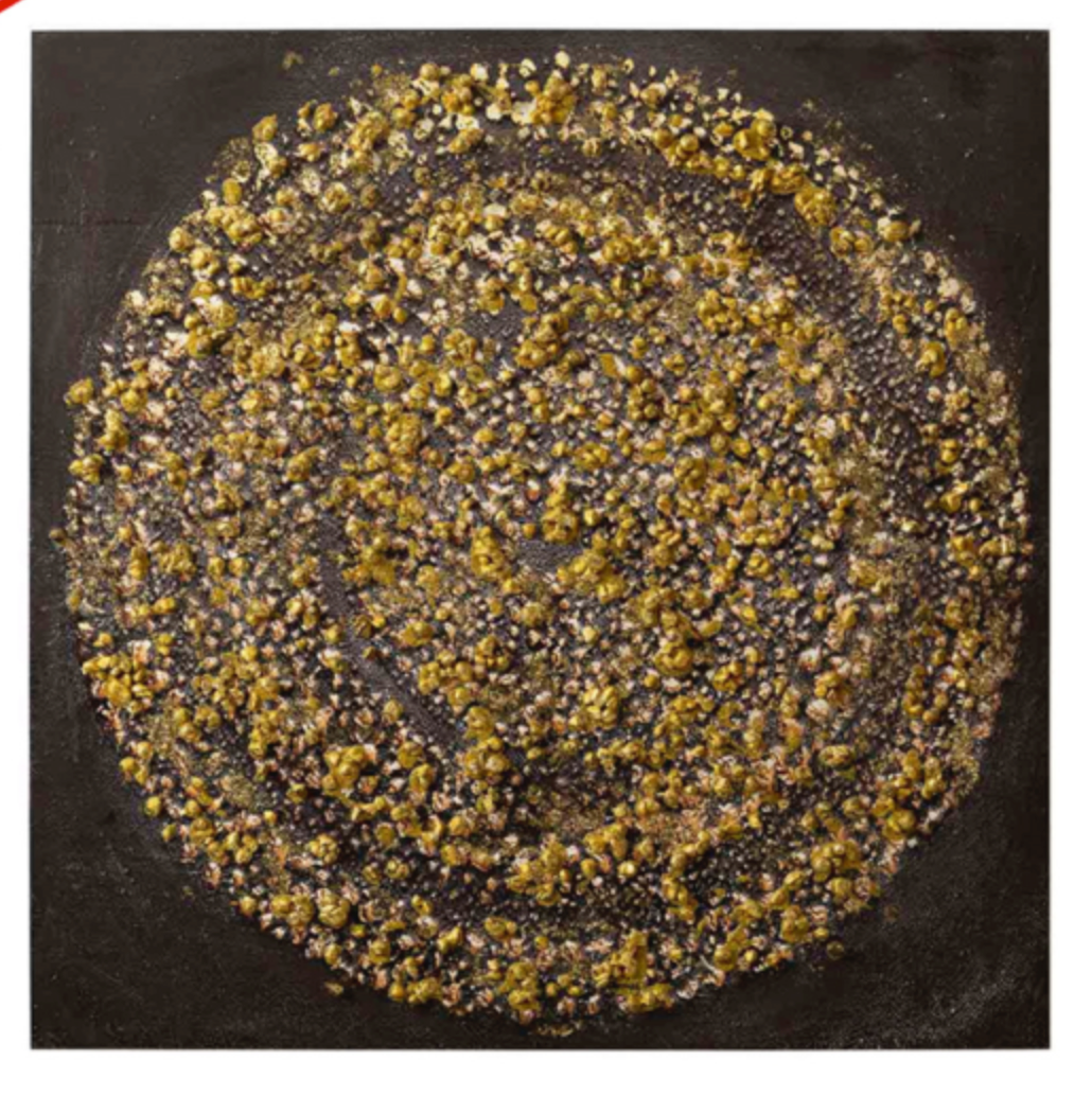 Black & Gold Spiral Abstract Canvas
