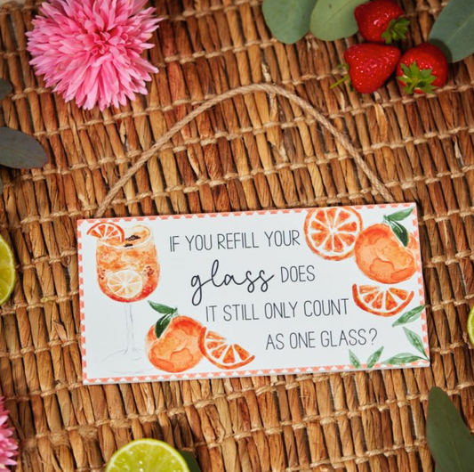 Fun Fruit Drinks Plaques
