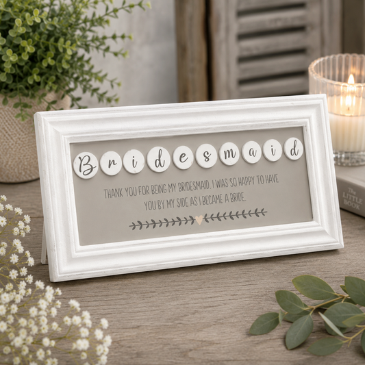 Bridesmaid Easel Wooden Plaque