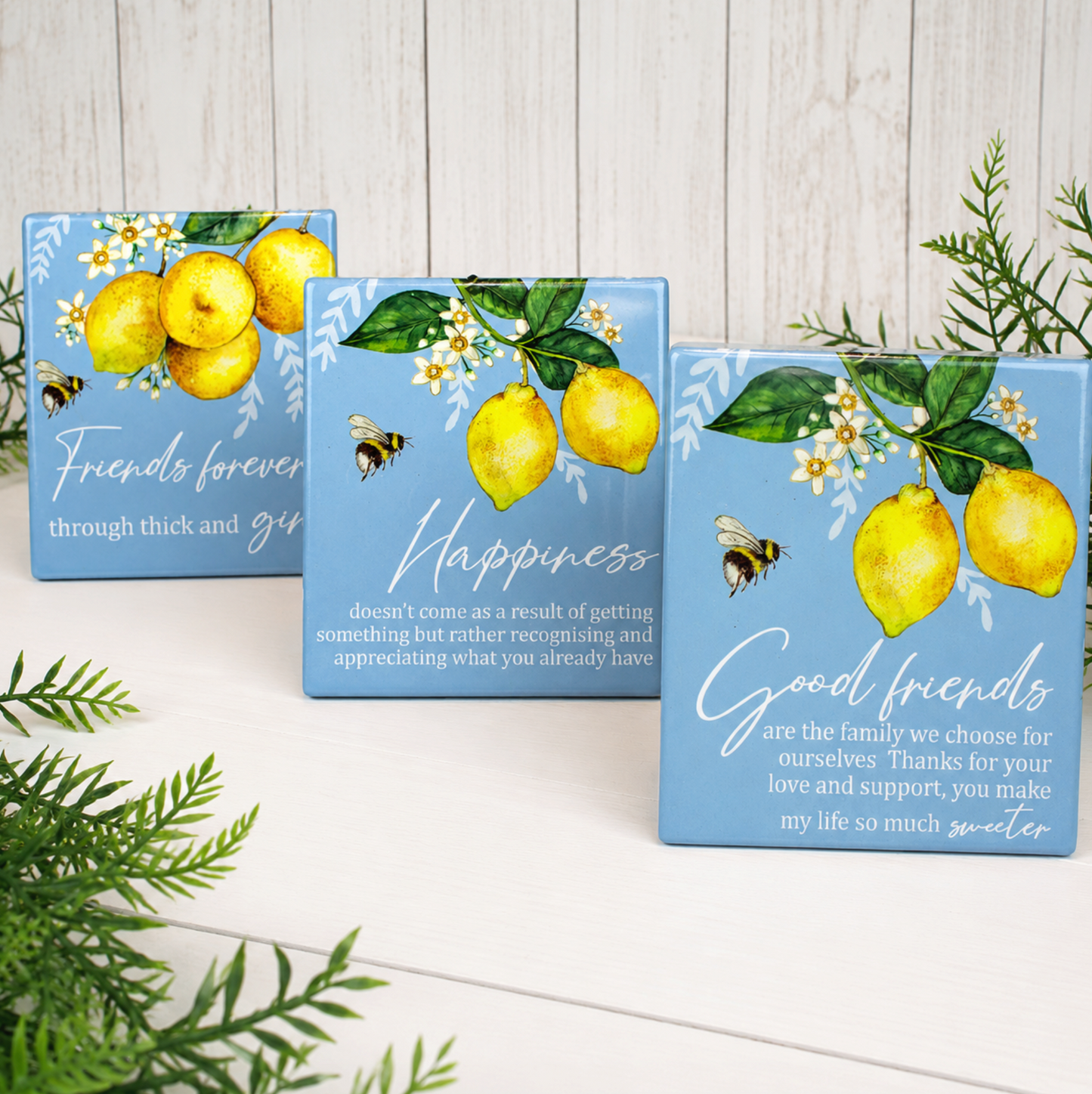 Sentiment Plaque with Lemon Detail