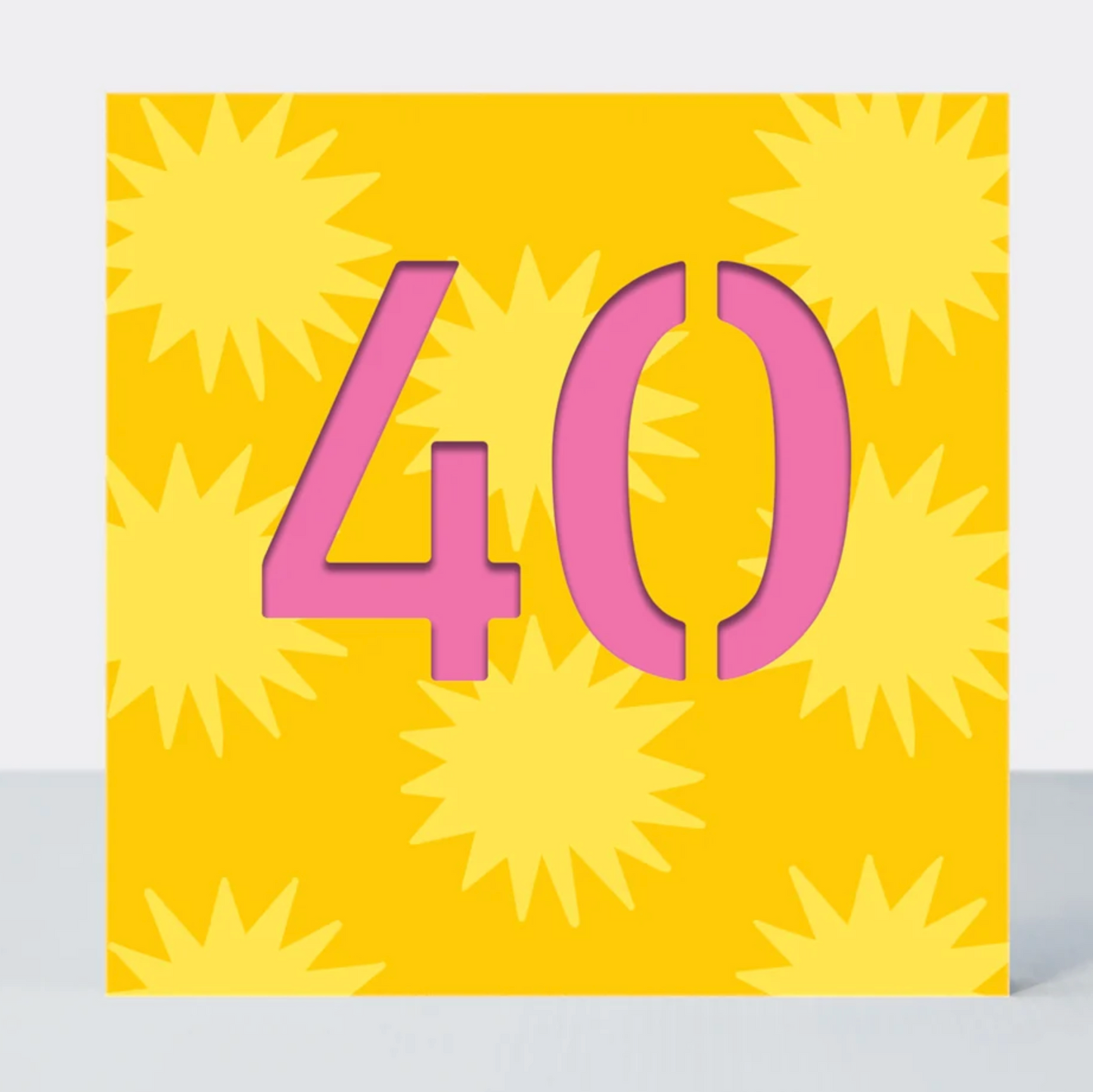 Colourful 40th Birthday Greetings Card