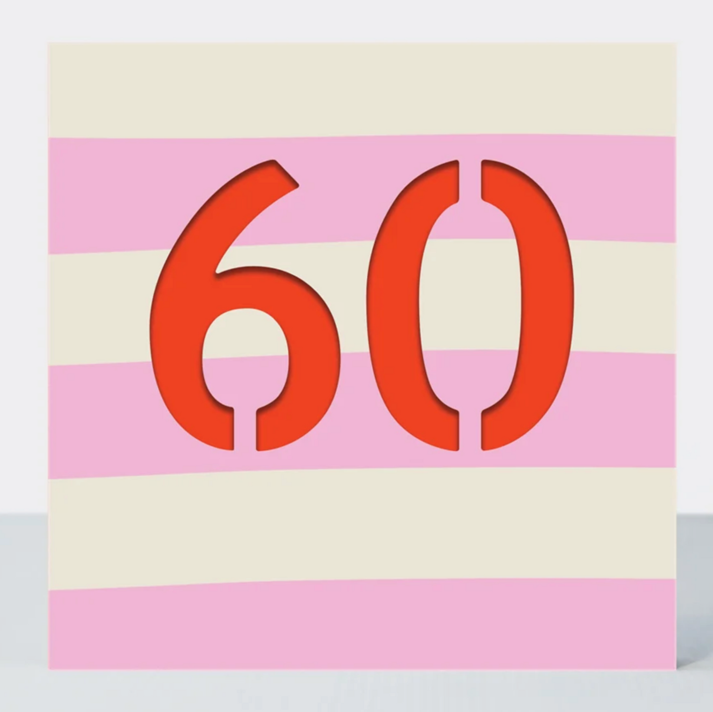 Colourful 60th Birthday Greetings Card