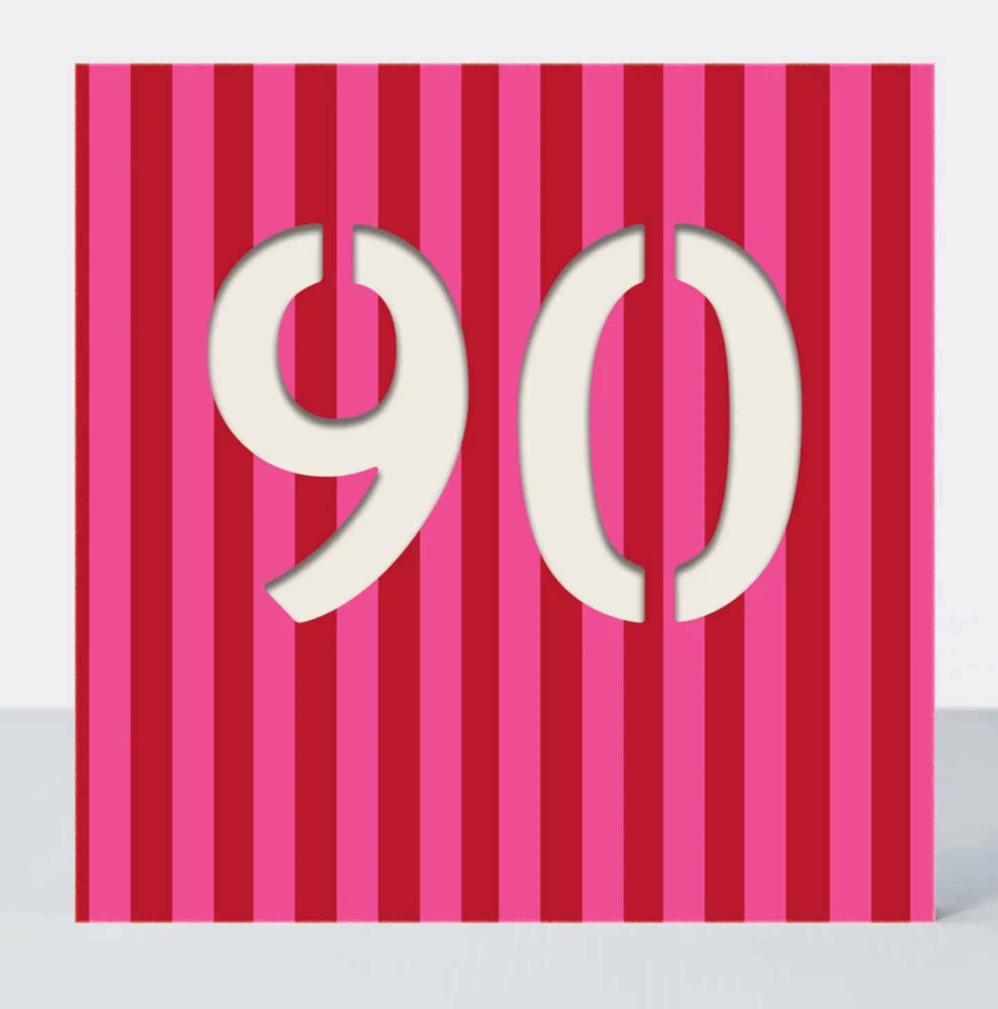 Colourful 90th Birthday Greetings Card