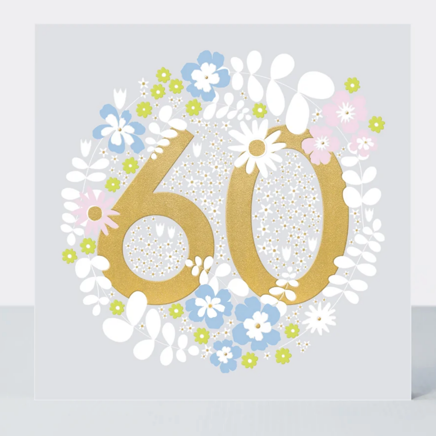 Wreath 60th Birthday Greetings Card