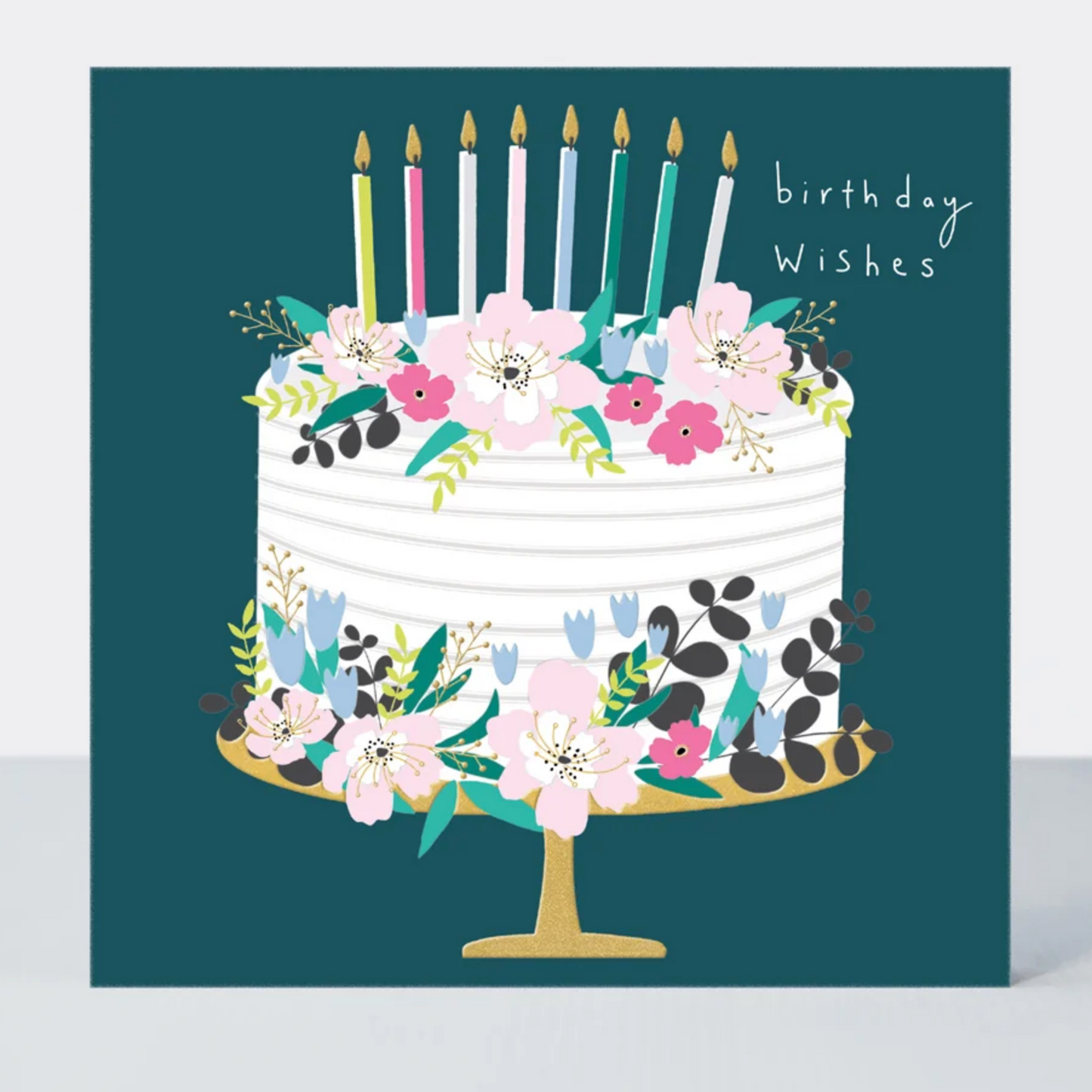 Birthday Cake Wishes Greetings Card