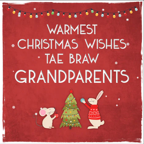 Warmest Wishes Tae Braw Grandparents Card
