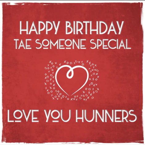Happy Birthday Tae Someone Special Card