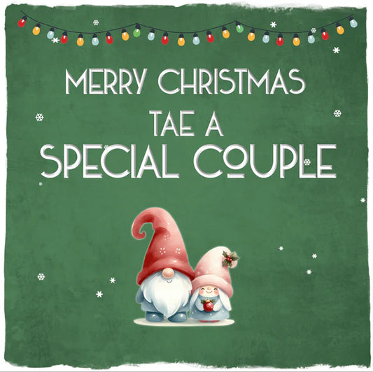 Merry Christmas Tae A Special Couple Card