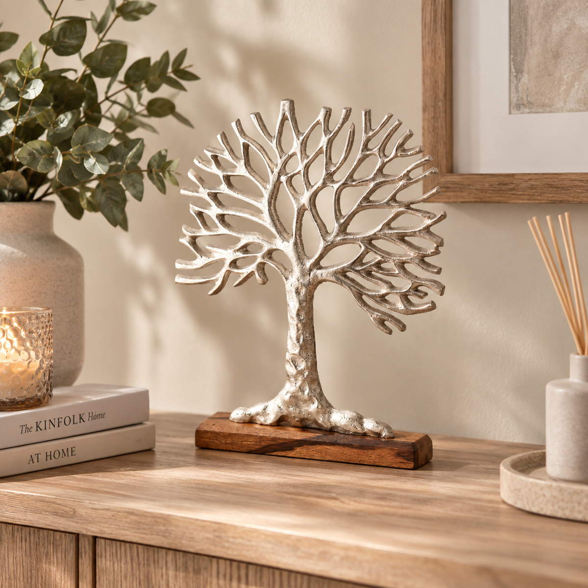 Tree Of Life On Wooden Base | 36cm
