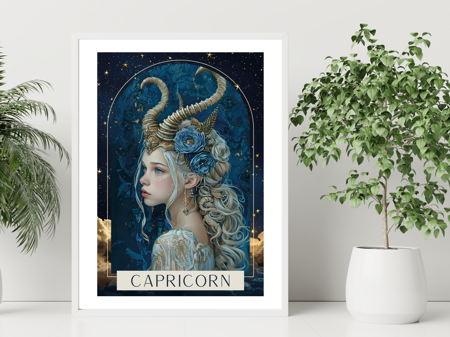Capricorn Zodiac Tarot Print | Astrology Poster