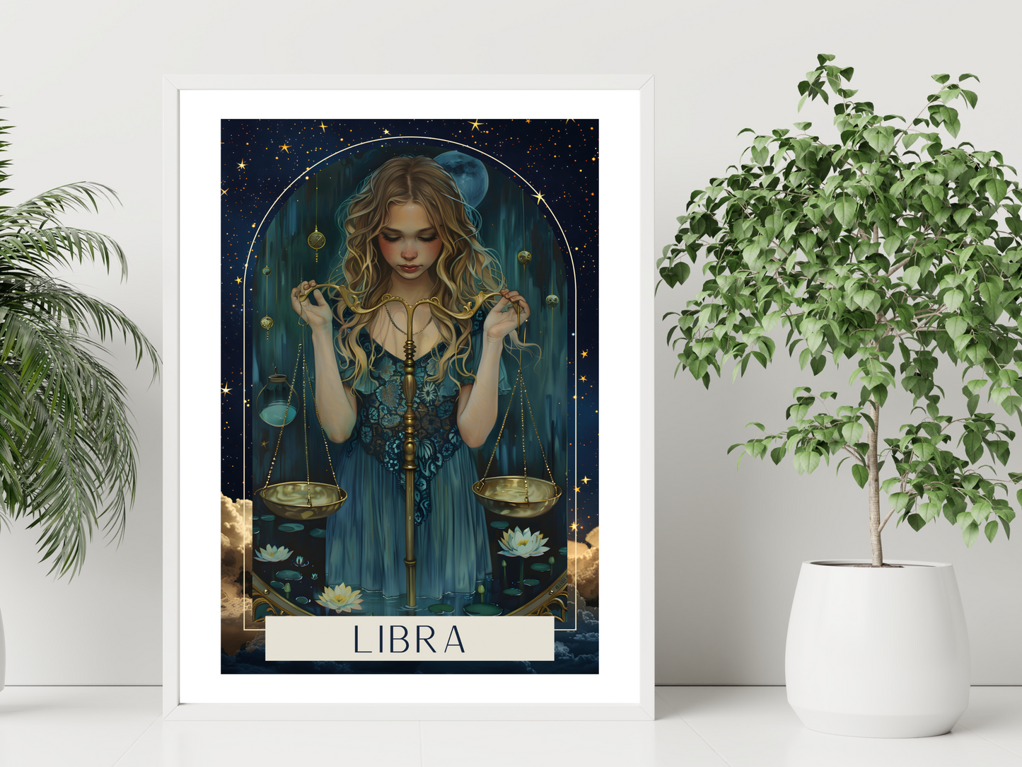 Libra Zodiac Tarot Print | Astrology Poster