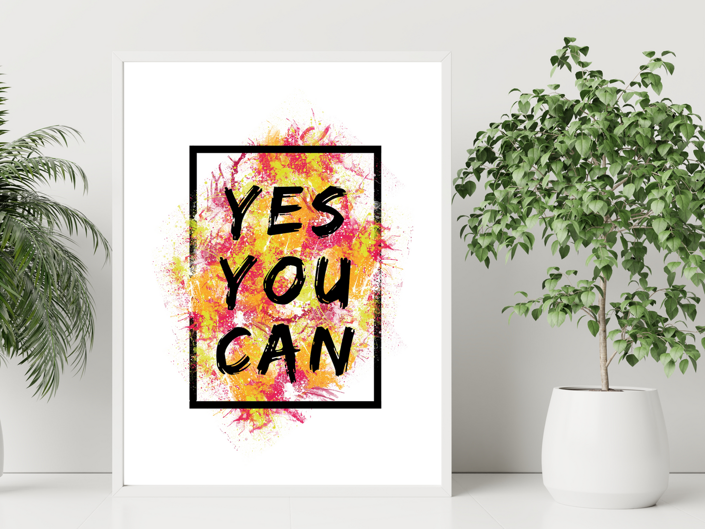 Yes You Can Print | Motivational Quote Poster
