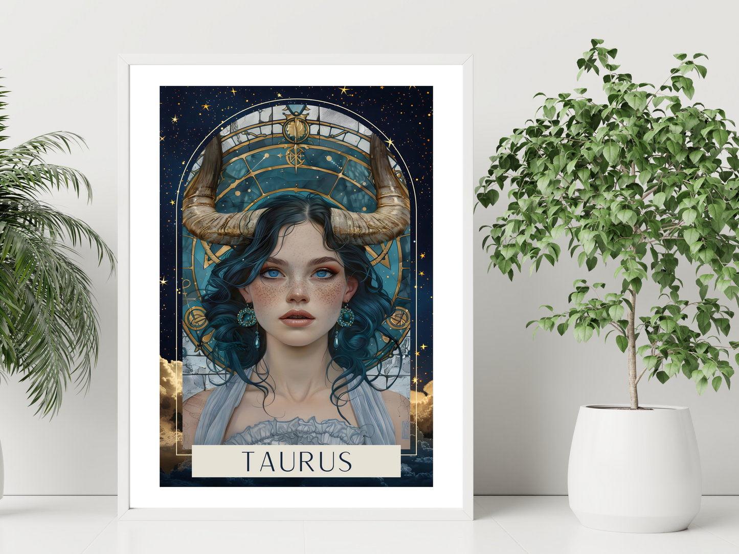 Taurus Zodiac Tarot Print | Astrology Poster