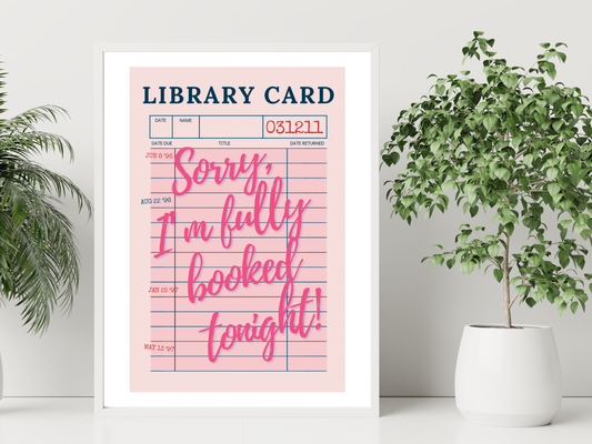 Fully Booked Pink Print